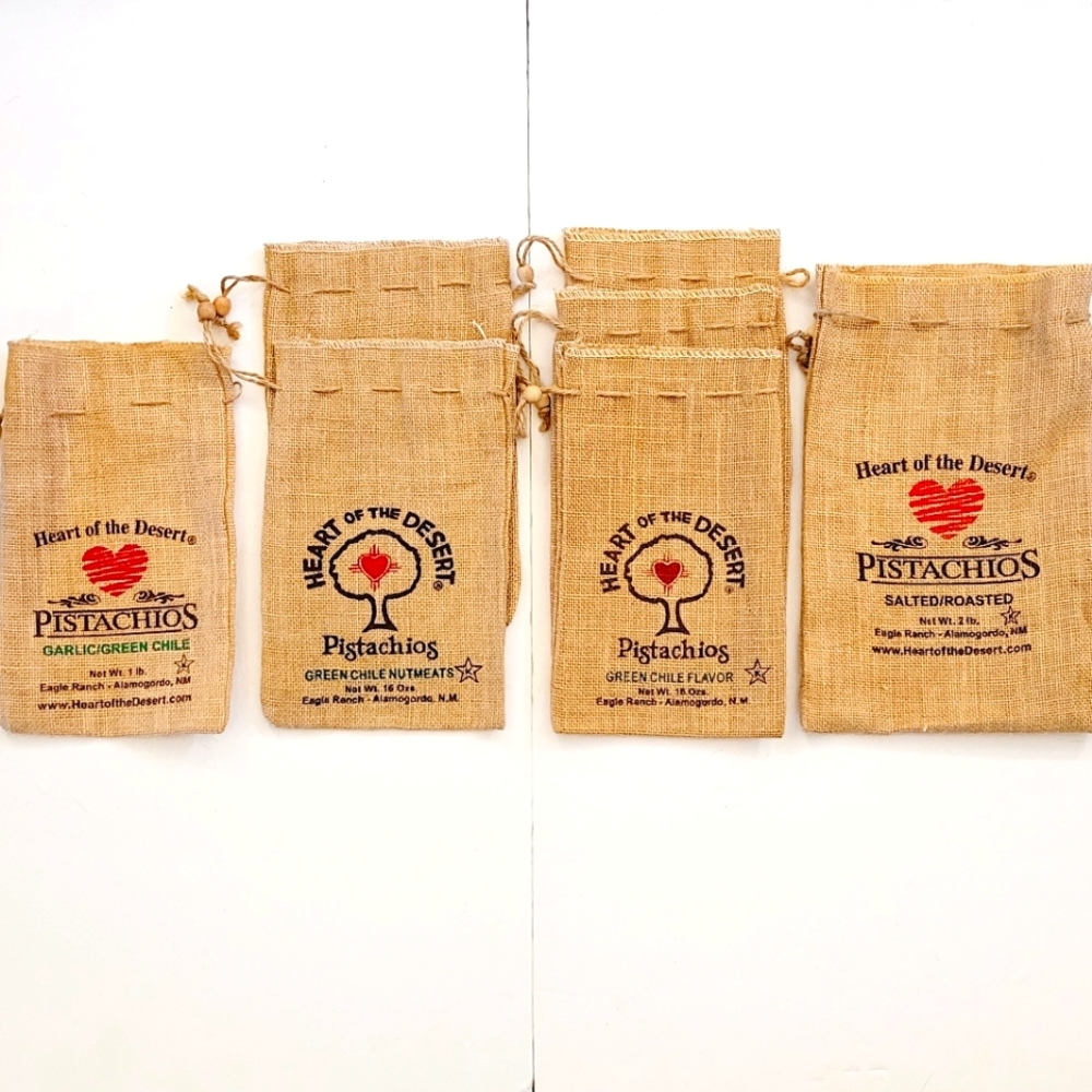 7 Burlap bags